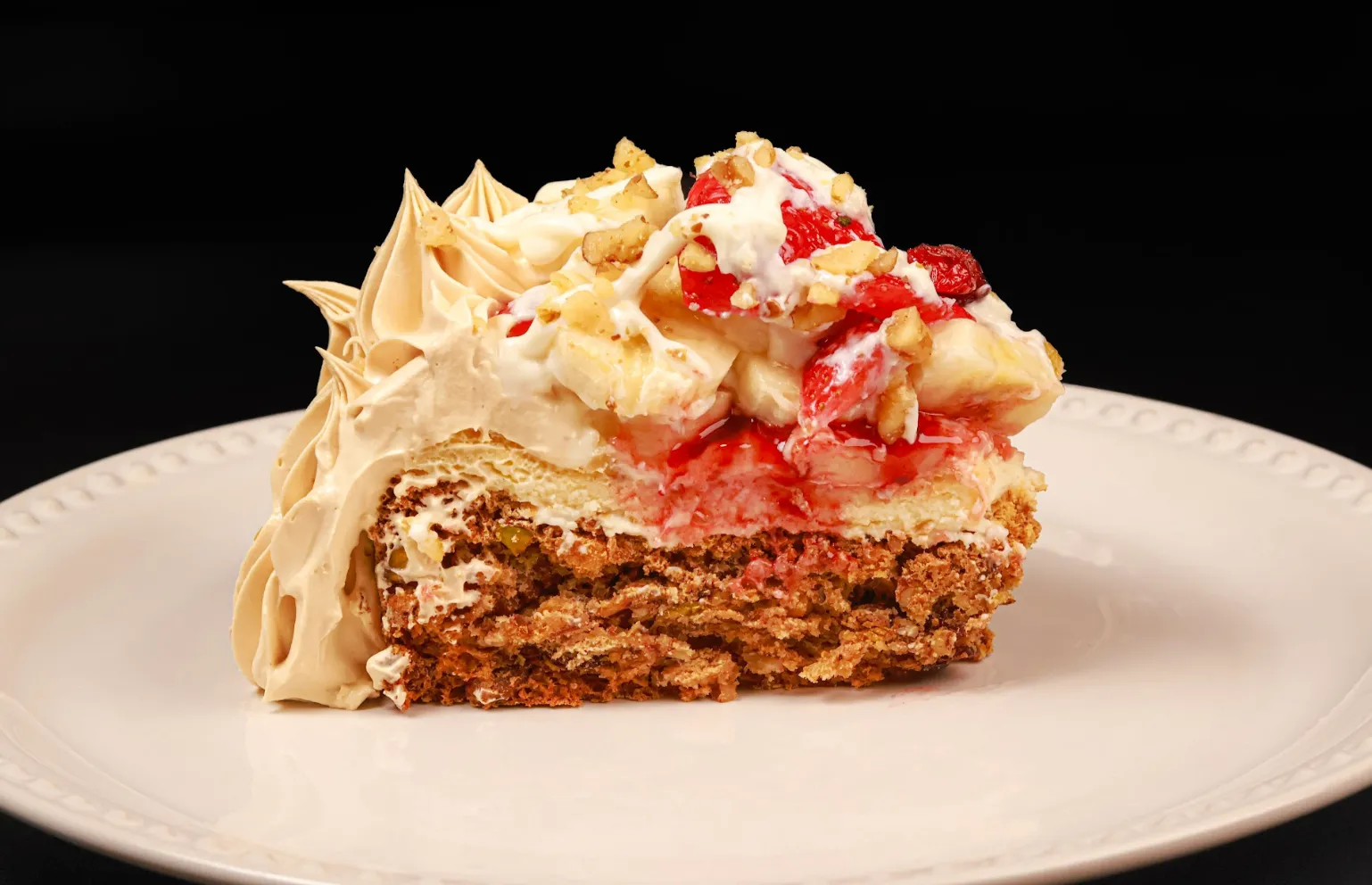 Banana & Strawberry Mostachón