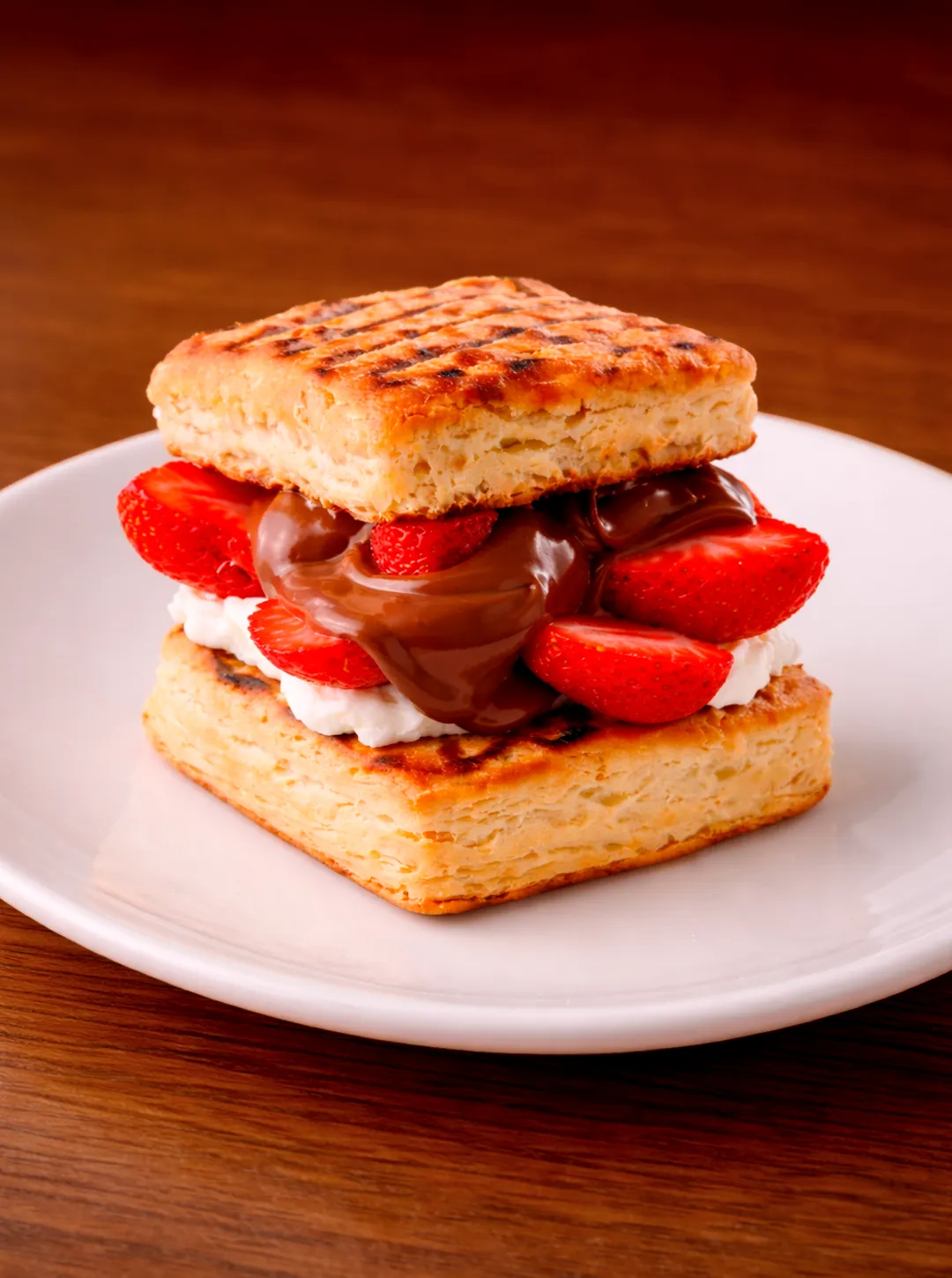 Nutella & Strawberry Biscuit